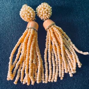 Gorgeous Oscar De La Renta Style Coral Earrings